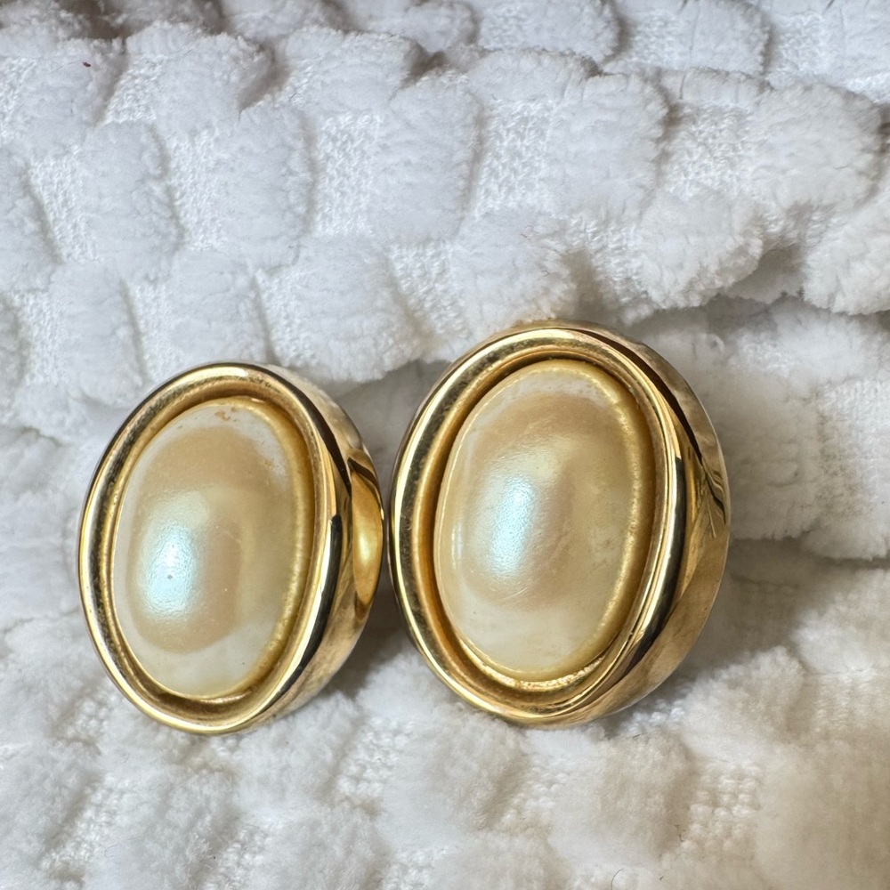 Vintage Oval Fashion‎ Clip On Earrings